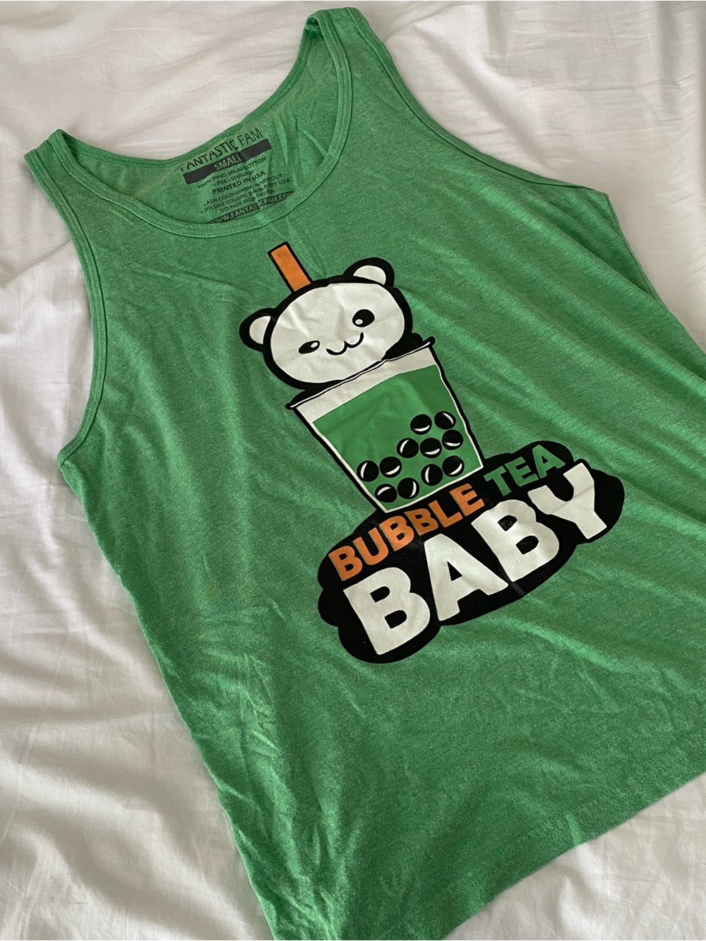 Fantastic Fam Unisex Green Bubble Tea Tank Top